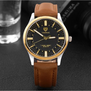 ĐỒNG HỒ NAM YAZOLE 357 Dây Da Cao Cấp - YZ16