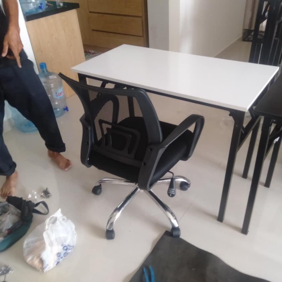 Bàn làm việc, bàn học gấp gọn , mặt MDF nhập khẩu cao cấp siêu đẹp, siêu sang
