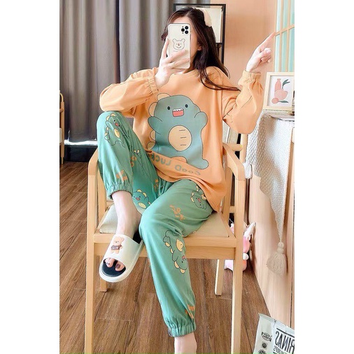 Set đồ bộ nữ thun lạnh mát cotton in hình 3D cực dễ thương, chất thun cotton mềm mịn, thoải mái, co giãn tốt