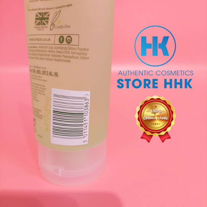 Sữa Rửa Mặt Simple Gel Kind To Skin Refreshing Facial Wash Gel 150ml | BigBuy360 - bigbuy360.vn
