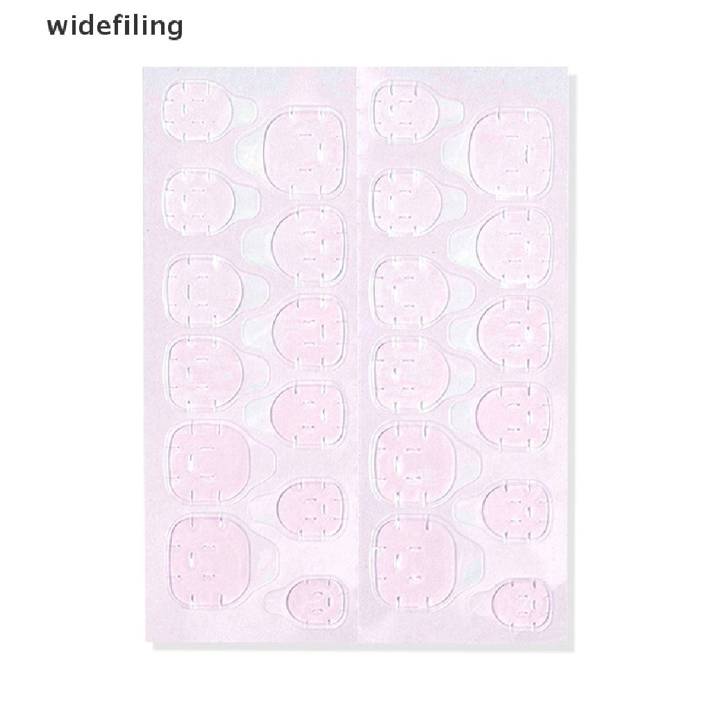 Set 5 Tờ 120 Miếng Dán Móng Tay Giả Trong Suốt Siêu Mỏng