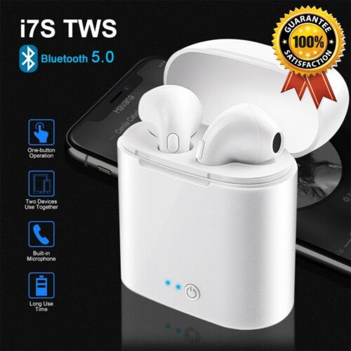 Tai Nghe Bluetooth Không Dây i7s TWS Kèm Hộp Sạc Ốp