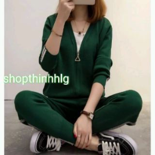 Bộ len khóa nữ quảng châu