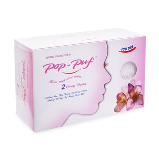 Bông tẩy trang Pop-puf cotton pads (100 miếng )