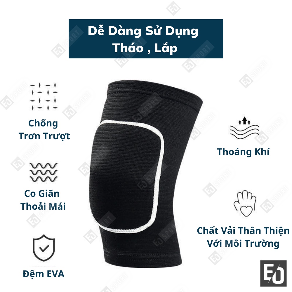 Đai Bảo Vệ Đầu Gối Có Miếng Đệm Dày,Tập Gym,Thể Dục, Chạy Bộ,Yoga Thể Thao - EO.sportDZ