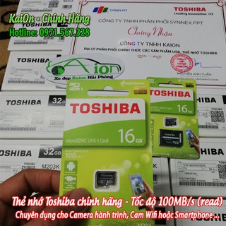 Thẻ Nhớ Toshiba Micro-SD 16GB - chuyên dụng cho Camera Hành Trình, Cam IP, Điện thoại | Thẻ Nhớ MSD16GB - Chính Hãng
