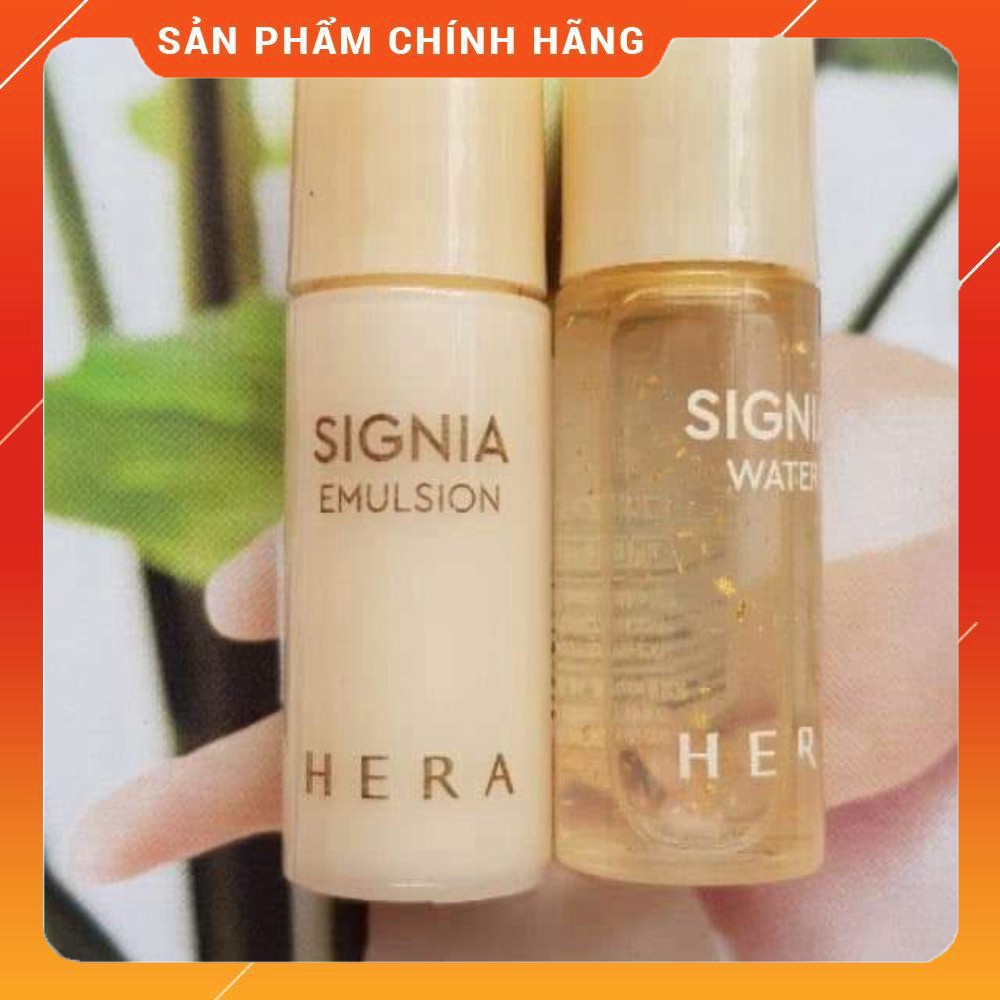 Cặp nước hoa hồng và Sữa dưỡng tế bào gốc và tinh chất vàng 24k HERA Signia 5ml