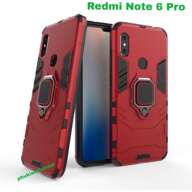 Ốp lưng Redmi Note 6 Pro / Note 10 Pro / Note 11T Pro / Note 12 Pro 5G chống sốc Iron Man Iring cao cấp giá đỡ xem phim