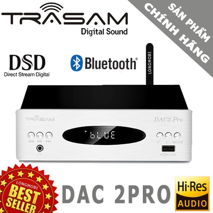 Bộ Dac Giải Mã Khuếch Đại Âm Thanh Bluetooth 32Bit 192Khz Trasam Dac2 Pro - Dac Nghe Nhạc Dsd Bluetooth 2020