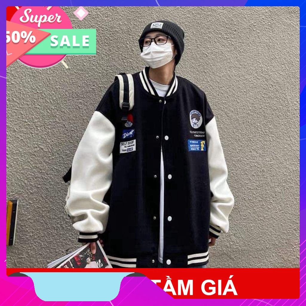 Áo khoác bomber nỉ IN DINER form rộng Unisex Áo bomber nỉ Cardigan trần bông  trẻ