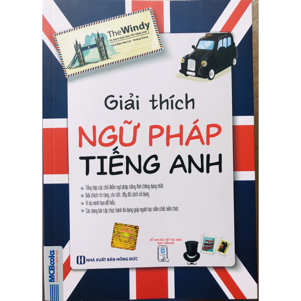 Sách - Combo Giải Thích Ngữ Pháp Tiếng Anh + Hướng dẫn sử dụng ngữ pháp tiếng Anh tặng kèm bút hoạt hình