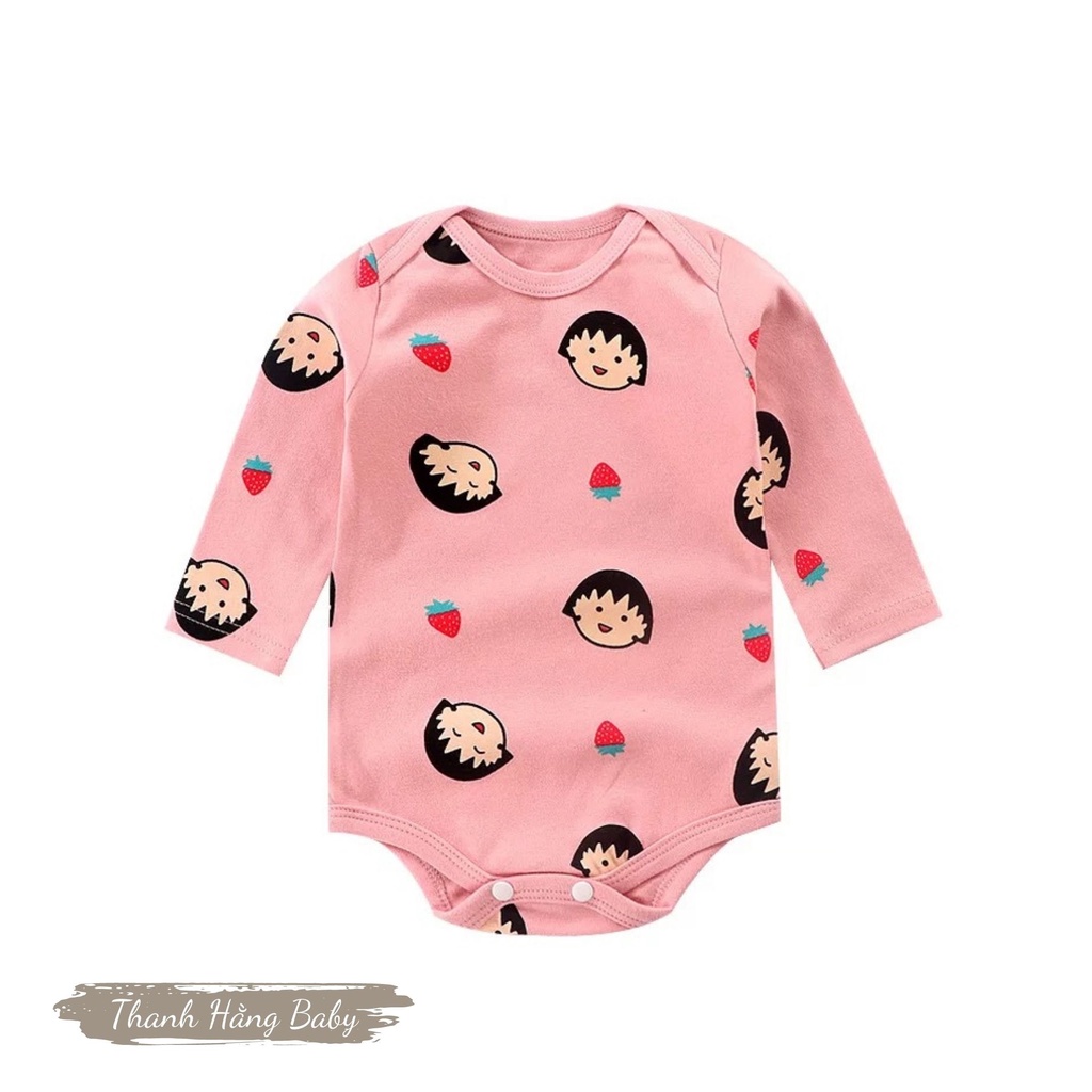 Bodysuit cho bé, body dài tay cho bé trai bé gái Thanh hằng baby 5 - 13 kg