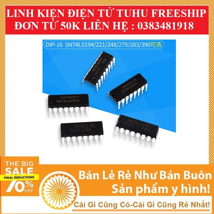 IC Số 74LS247 ic giải mã led 7 đoạn