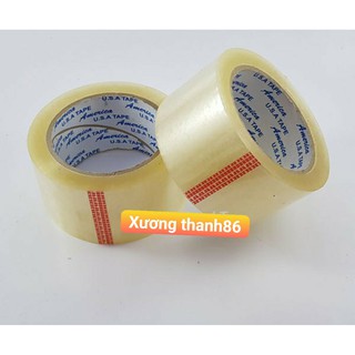 Băng keo trong, băng keo đục 5cm-100 ya- loại 1kg5 lõi 4 ly