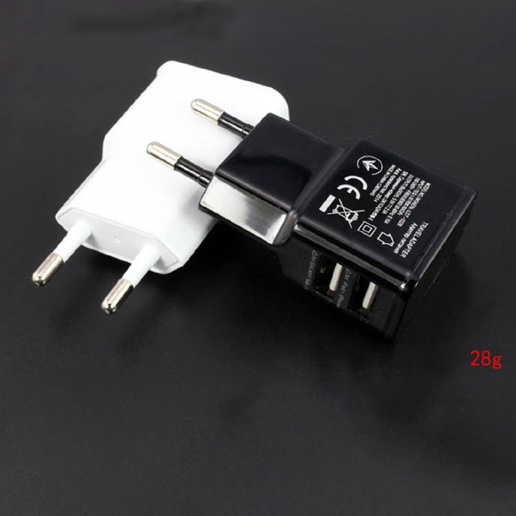 Ổ Cắm Sạc Điện Thoại Hai Cổng Usb Dùng Khi Đi Du Lịch