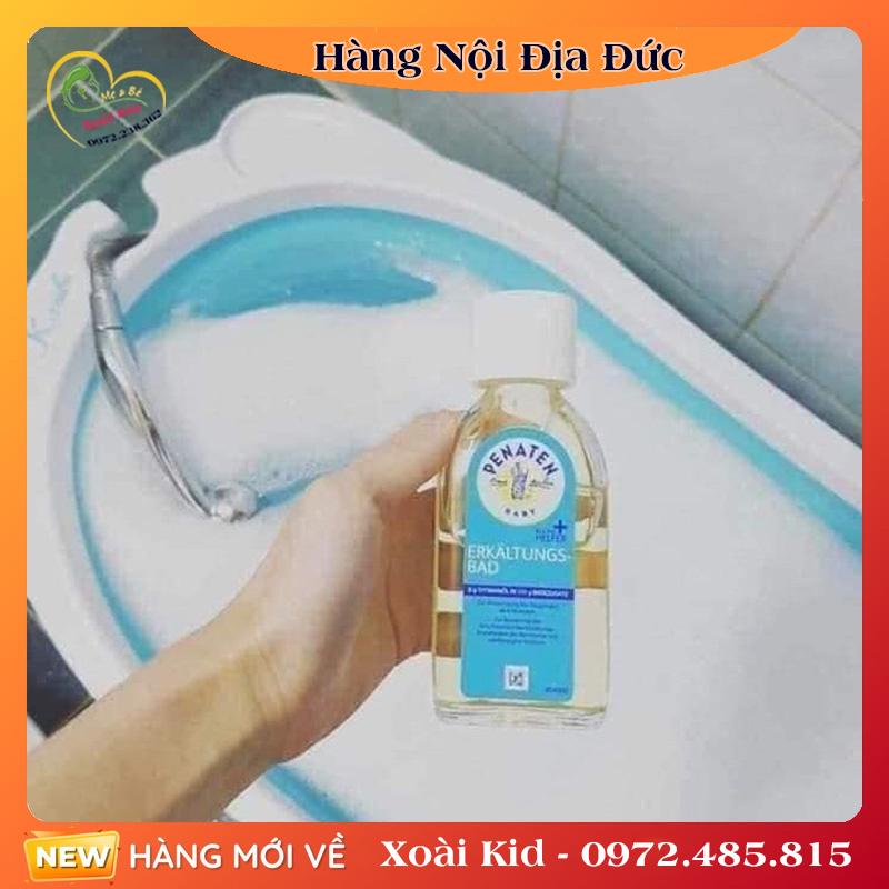 [Hàng nội địa Đức đủ bill] Tinh dầu tràm tắm Penaten giúp chống cảm cúm, ho lạnh cho bé - Date mới nhất
