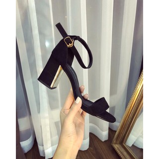 Sandal nữ gót vàng 7p