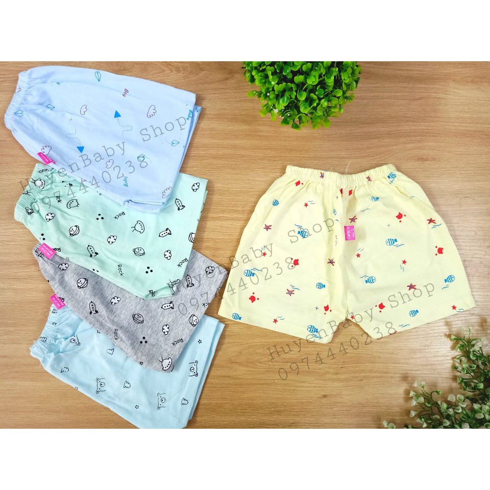 (Loại 1) Combo 5 quần đùi chục cotton in họa tiết cho bé - Carter