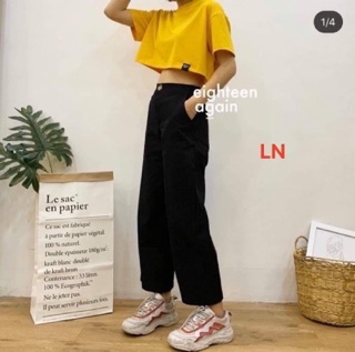 Áo croptop mác đen LN12