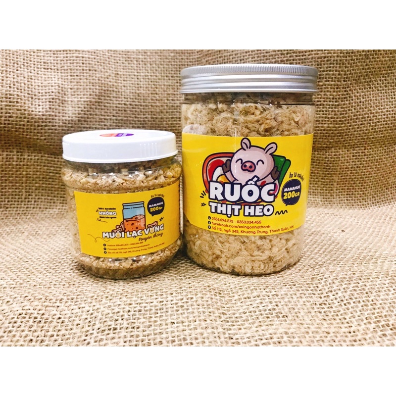 FREESHIP Ruốc/ chà bông thịt heo giã tay MamaHue - ăn là nghiền!