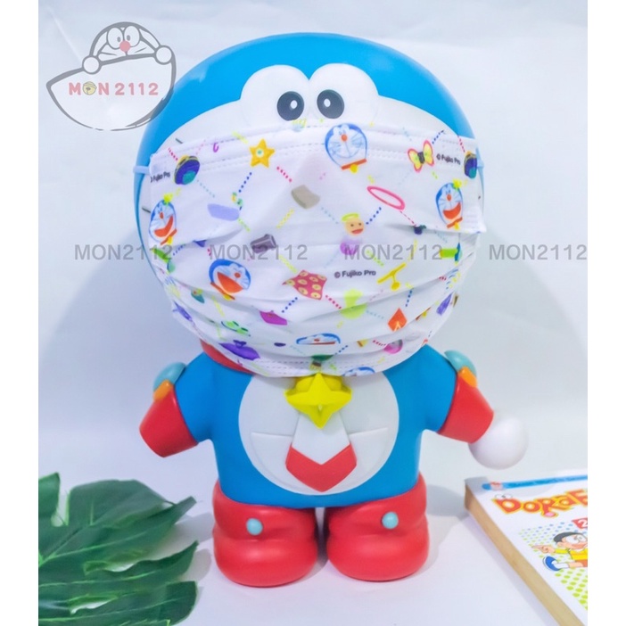 Set 10 Khẩu trang y tế 3D Doraemon Doremon hoạt hình dễ thương