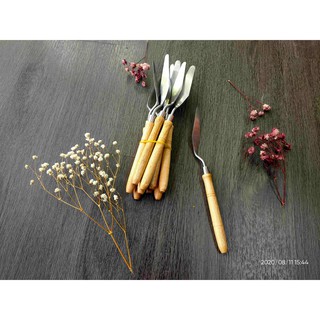 Bay trộn màu vẽ kim loại cán gỗ