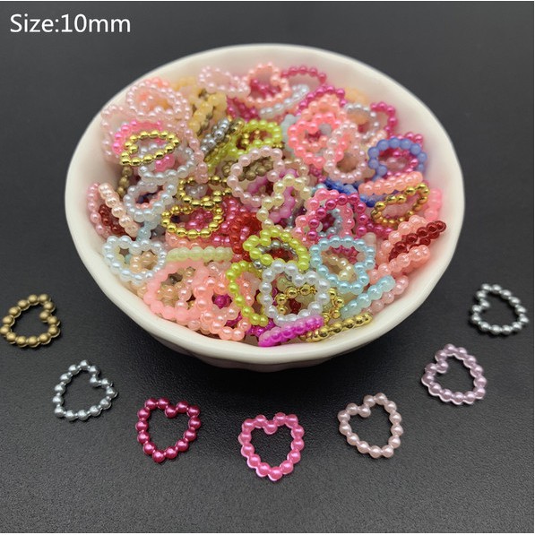 Set 100 Hạt Ngọc Trai Giả Nhiều Màu Sắc Dùng Để Trang Trí Thủ Công