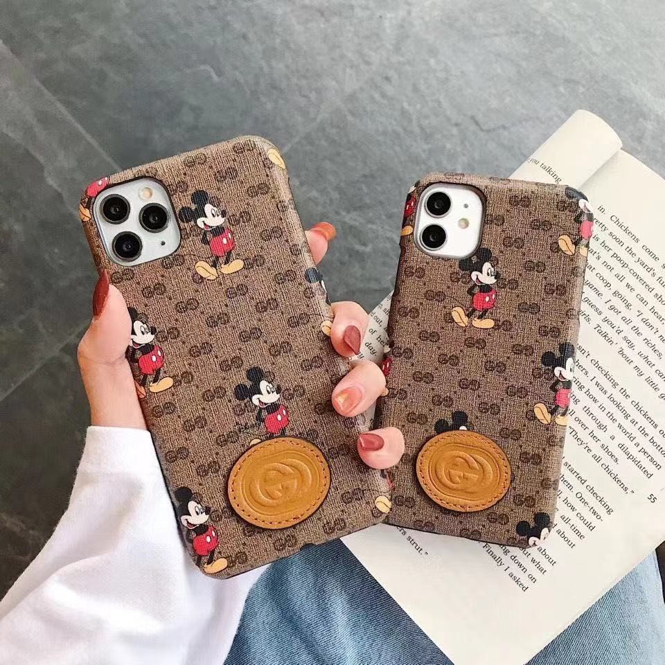 DISNEY Ốp Điện Thoại In Logo Gucci Mickey Sang Trọng Cho iphone 13 Pro Max 13Pro 13mini 11 Pro 7 plus 8 8plus X XS XR Max SE 12 12Pro 12 Pro Max 12