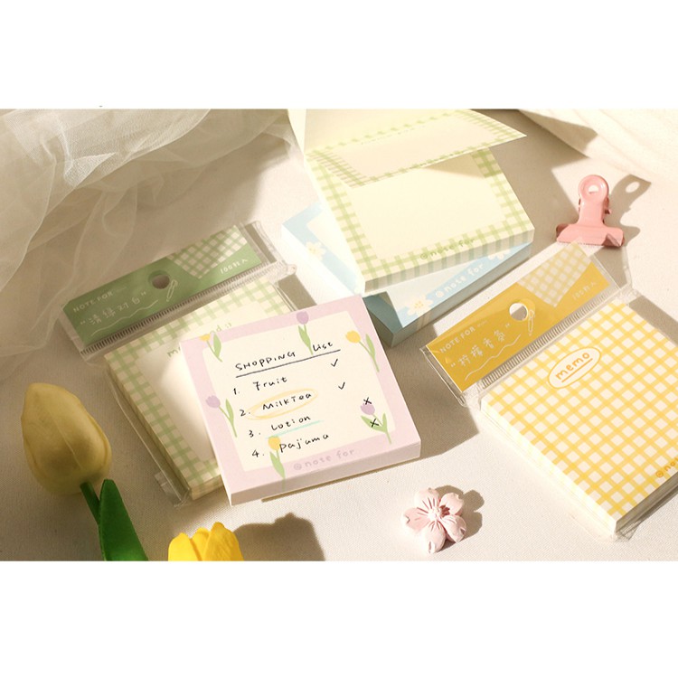 Bộ 100 tấm giấy ghi chú Notefor Milk salt girl | BNM117