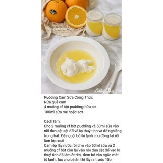 Bột pudding hữu cơ Ruf Đức 49g date 2023