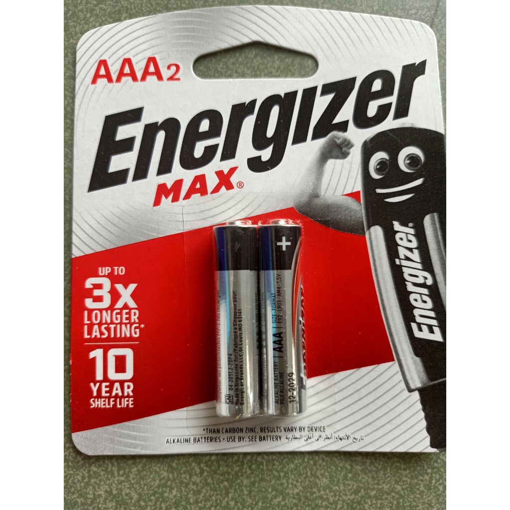 Combo 2 viên Pin Energizer Max 2A, 3A hàng chính hãng dùng thay đồng hồ,  Remote ...tuổi thọ dài xuất xứ Singapore