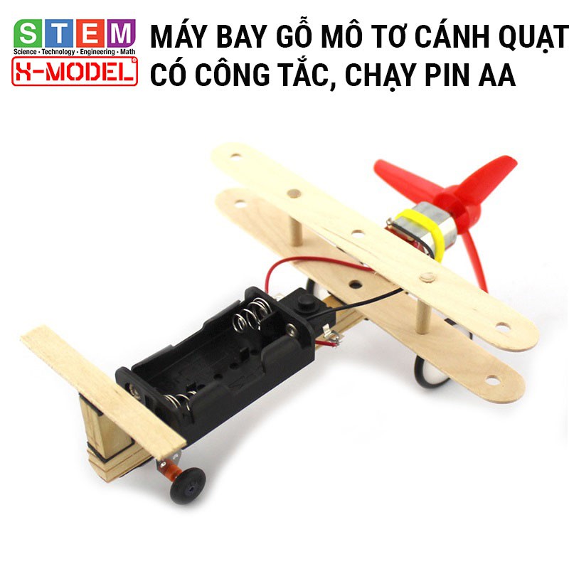 Đồ chơi stem, sáng tạo STEM tự làm Mô hình máy bay động cơ mô tơ X-MODEL cho bé, Đồ chơi tự làm DIY[Giáo dục STEM]