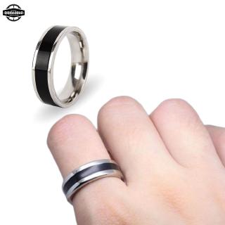 Nhẫn Thép Không Gỉ Xi Mạ Bạc 6mm