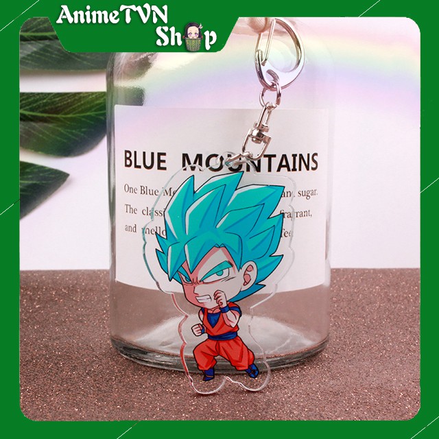 Móc khoá Mica anime Dragon Ball - Songoku (7 Viên Ngọc Rồng) Nhựa Cứng Acrylic In 2 mặt sắc nét ( ảnh thật )