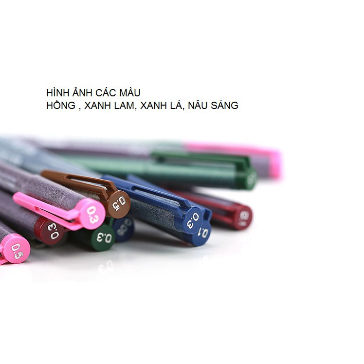 Bút Line lẻ Copic Multiliner đủ màu (6 màu) kháng nước - Giá tiền cho 1 cây