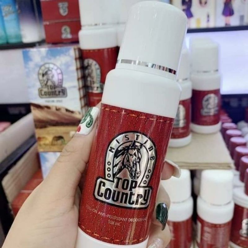 LĂN LÁCH KHỬ MÙI CON NGỰA TOP COUNTRY -  THÁI LAN 100ML