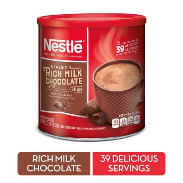 Bột Cacao hòa tan Nestle Classic Rich Milk Chocolate