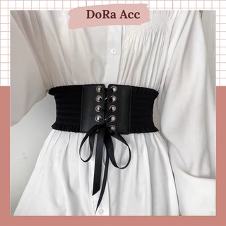 Đai nịt bụng thắt váy bản to Thắt eo 2 đầu nữ tính bản mới 2022