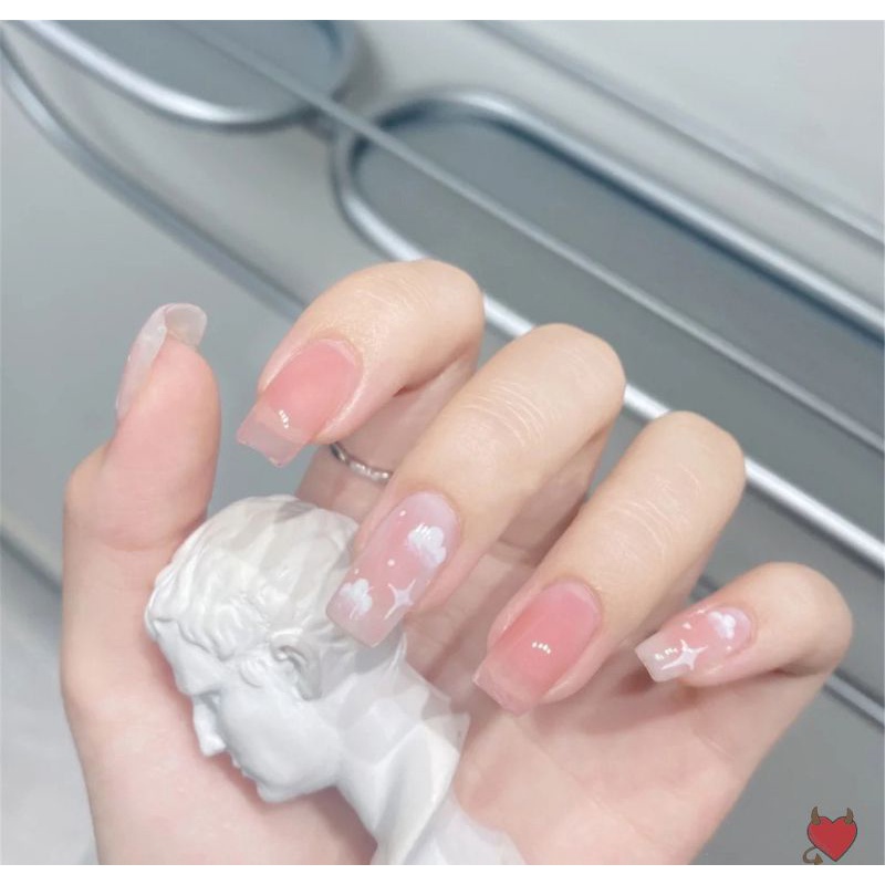 Móng giả thiết kế Huyền Trang Nail hộp 10 móng kèm keo dũa