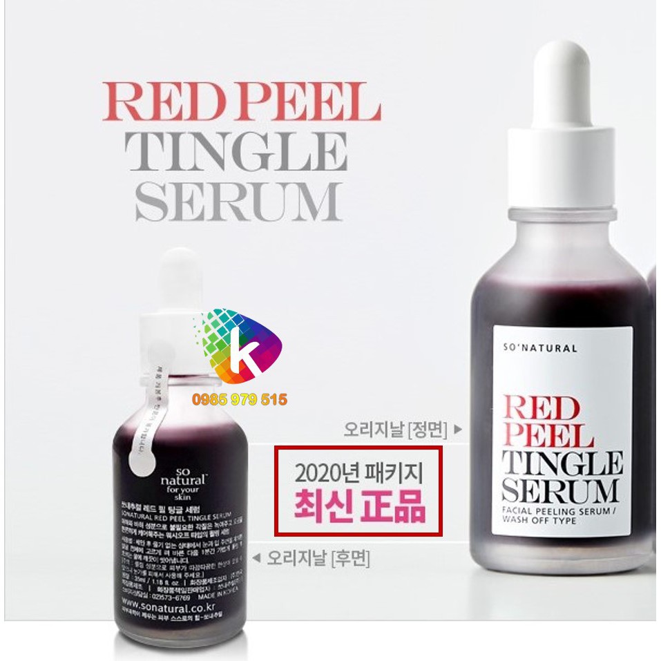 (MẪU MỚI) Serum Thay da sinh học Red Peel Tingle Serum Dưỡng Da