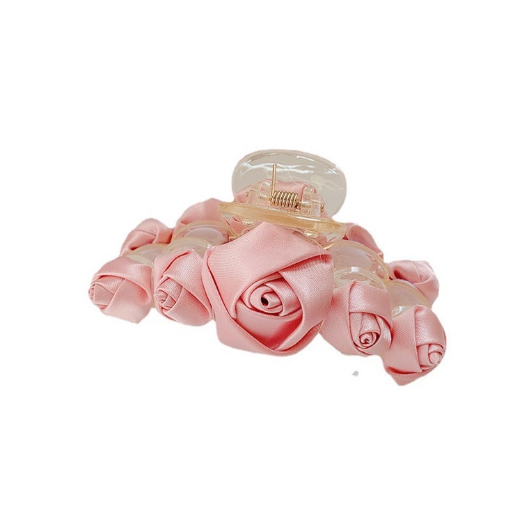 Kẹp Tóc Hình Đầu Cá Mập 2022 Bằng Nhựa Acrylic Đính Hoa Hồng Dễ Thương Cho Nữ