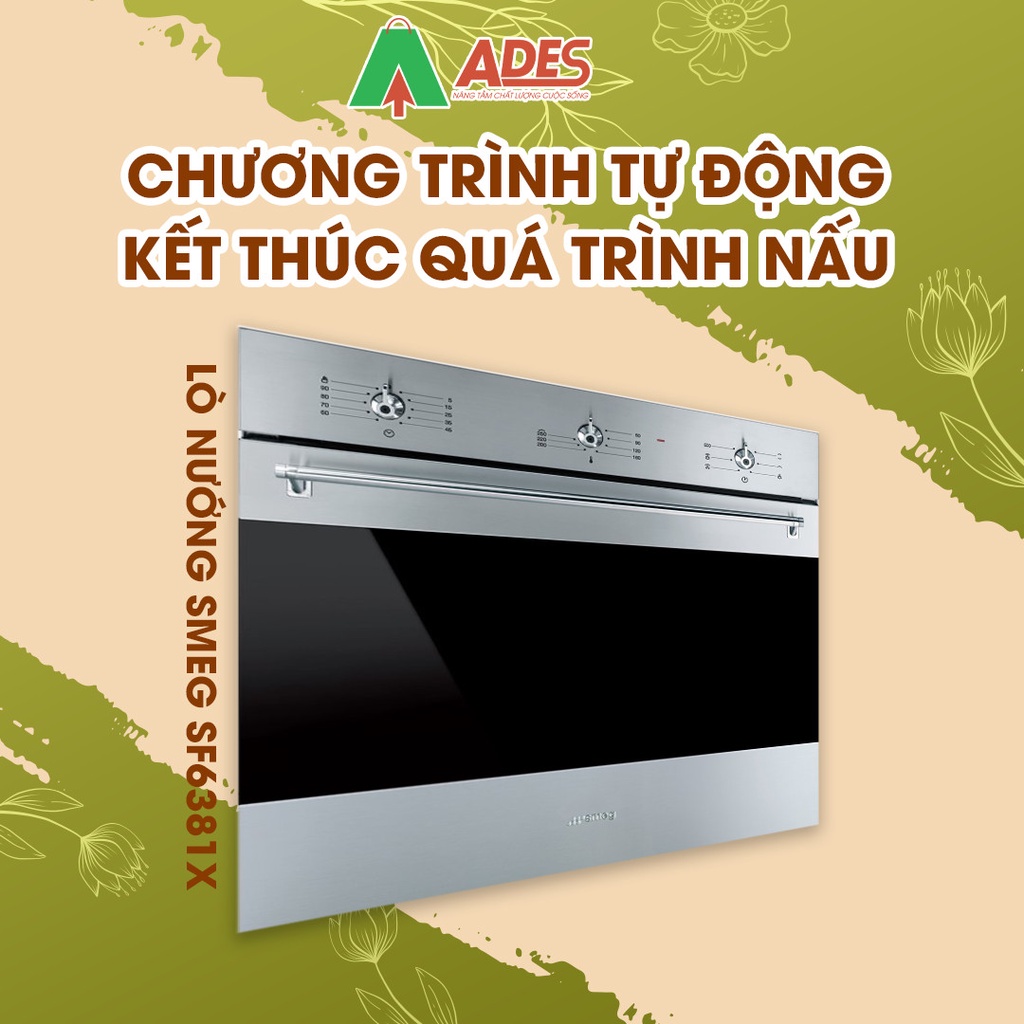 [Mã 154ELSALE2 giảm 7% đơn 300K] Lò Nướng Smeg SF6381X - Bảo Hành Chính Hãng