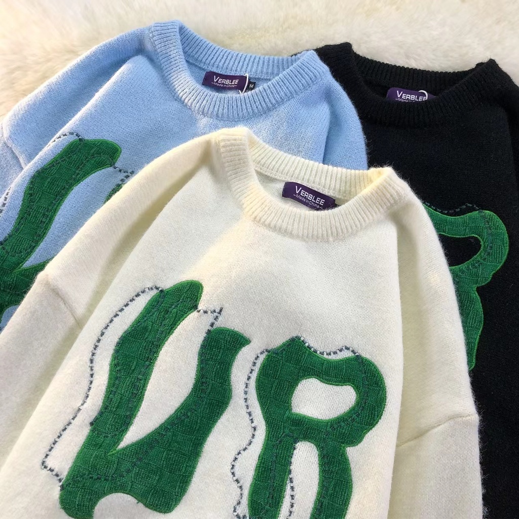 Áo Len Nữ Dài Tay Cổ Tròn Thời Trang Hàn