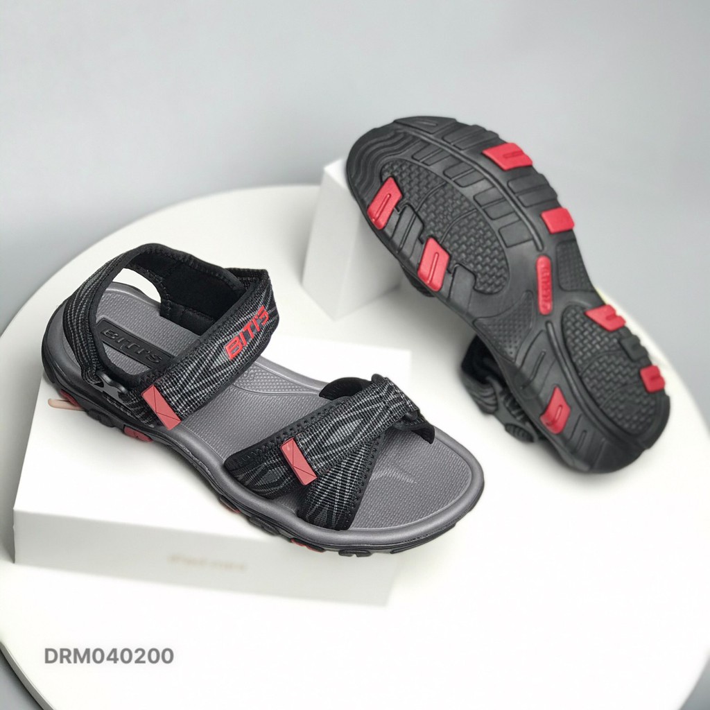 Sandal nam BlTIS ❤️FREESHIP❤️ Dép quai hậu học sinh dáng thể thao đế cao su DRM040200