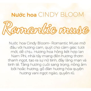 Nước Hoa Nữ Cindy Bloom Romatic Muse 50ml
