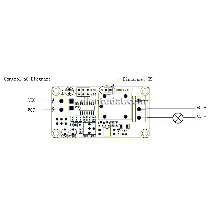 Mạch Kích Tạo Trễ Đóng Ngắt Relay 0.13 - 3700 giây