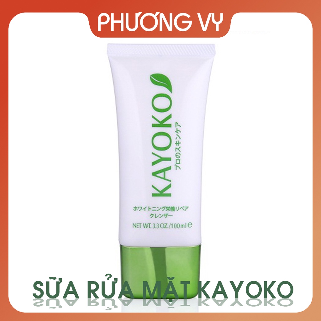 Sữa rửa mặt Kayoko Trắng, giúp sạch nhờn và làm sạch da mặt Nhật Bản, mỹ phẩm Kayoko.