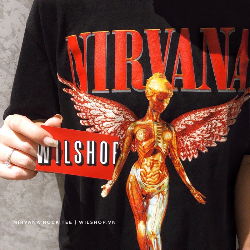 ÁO NIRVANA IN UTERO - ROCK BAND TEE - ÁO THUN ÁO PHÔNG NHẠC ROCK UNISEX
