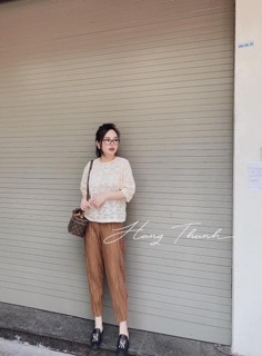 Quần bom lụa xếp ly quảng châu