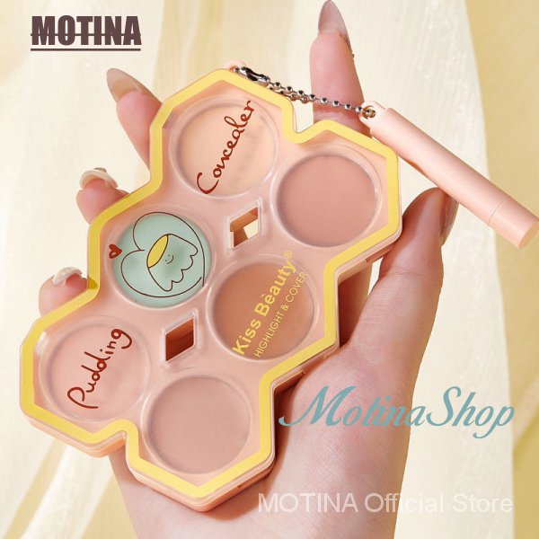 Kem che khuyết điểm dạng lỏng 6 màu che phủ mụn/nếp nhăn/quầng thâm/nếp nhăn chống thấm nước